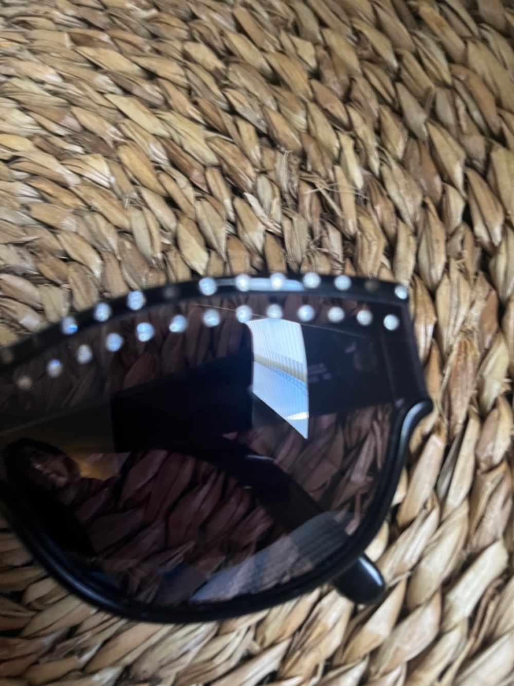 Vintage Cristian Dior 2438 Black Women's Sunglasses with Rhinestone Trim - Picture 5 of 16